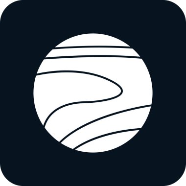 vektör gezegen web simgesi