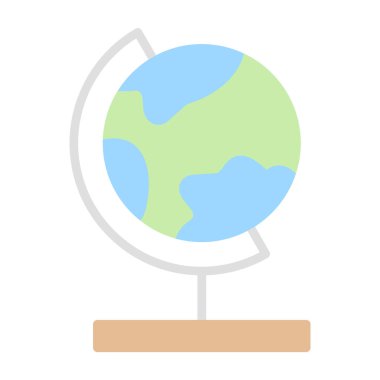 dünya küresel vektör düz tasarım 