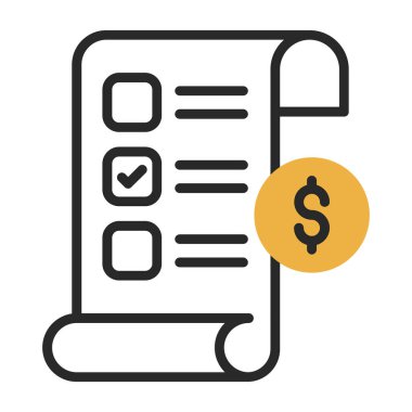 Ses simgesi olan fatura, satır biçimi