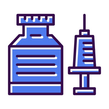 Laboratuvar matarası ikonu. düz beyaz üzerinde izole laboratuvar matara vektör ikonu rengi