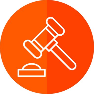 Yargıç Gravel. Web simgesi basit illüstrasyon 