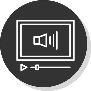 Ses Web simgesi, vektör çizim. 