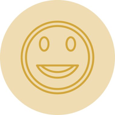 Moda tarzı ve vektör illüstrasyonunda emoji simgesi