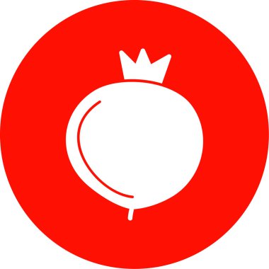 Nar meyve simgesinin vektör illüstrasyonu