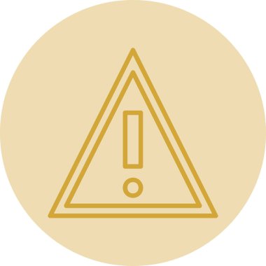 warning sign. web icon simple illustration