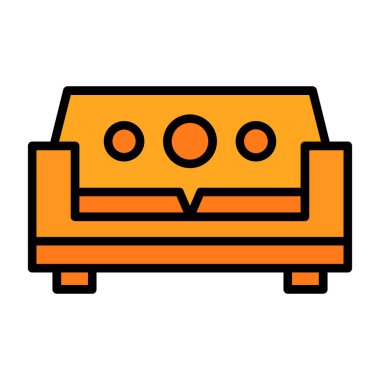 Kanepe. Web simgesi basit tasarım