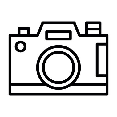 Kamera. Web simgesi basit illüstrasyon