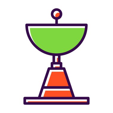 uydu anten simgesi, vektör illüstrasyonu basit tasarım