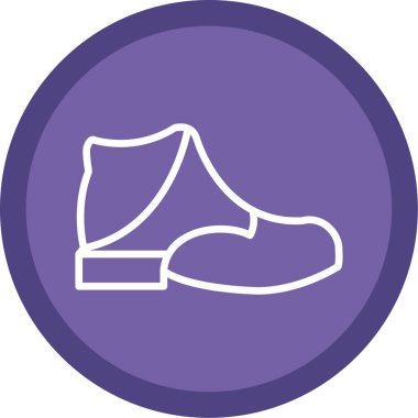 Ayakkabı. Web simgesi basit illüstrasyon