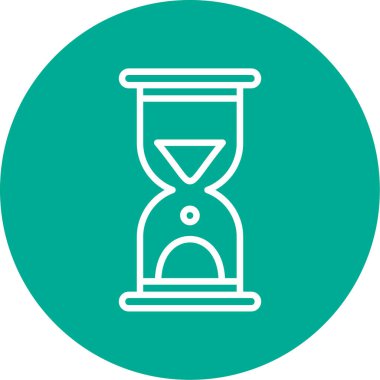 Kum saati. Basit web simgesi tasarımı. Vektör illüstrasyonu 