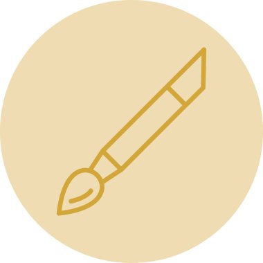 Boya fırçası simgesinin vektör illüstrasyonu