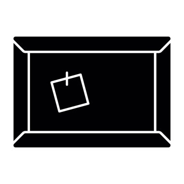 Mantar tahtası web simgesi vektör illüstrasyonu