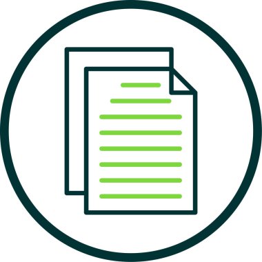 Belge. Web simgesi basit tasarım