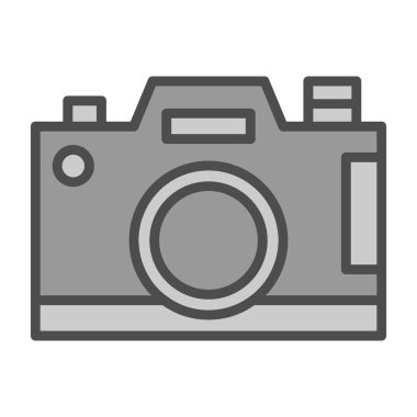 Kamera. Web simgesi basit illüstrasyon