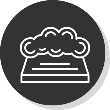 Bulut. Web simgesi basit tasarım