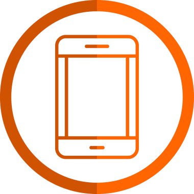 akıllı telefon simgesi, vektör illüstrasyonu basit tasarım