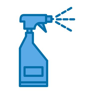 sprey şişe kutsal kişilerin resmi, vektör çizim