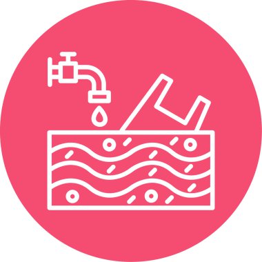 Su damlasının vektör çizimi