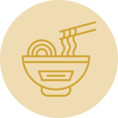 Bir kase ve kaşıkla bir kasenin vektör çizimi