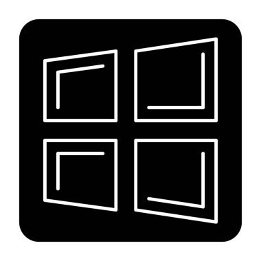 Modern b 'nin vektör illüstrasyonu eksik simgesi