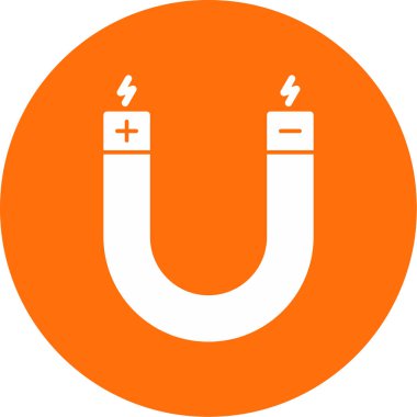 Basit mıknatıs simgesi, vektör illüstrasyonu