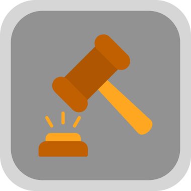 Açık arttırma. Web simgesi vektör illüstrasyonu 