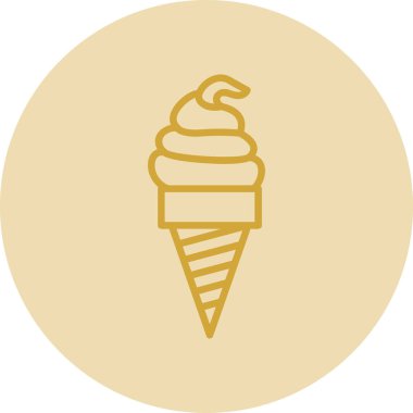 dondurma ikonu vektör illüstrasyonu