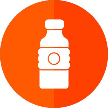 Su şişesi ikonu. özet çizimi 