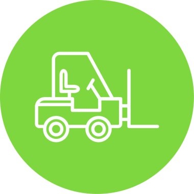 vector illustration of Forklift icon 