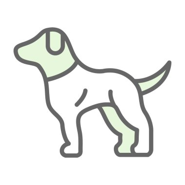 Köpek. Web simgesi basit illüstrasyon 