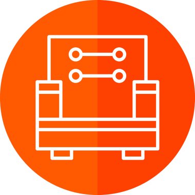 Sunucu simgesi, vektör illüstrasyonu