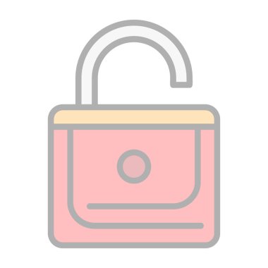 Kilitlenmemiş işaret vektörü çizimi.