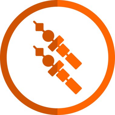 Kebap simge vektör çizim