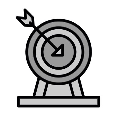 hedef ok simgesi, vektör çizim ile 