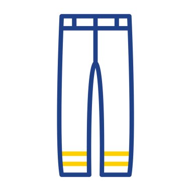 Pantolon. Web simgesi basit illüstrasyon