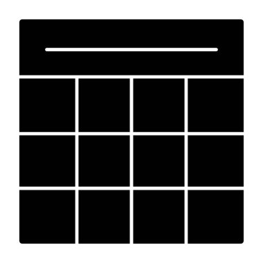 hesap makinesi düz vektör simgesi