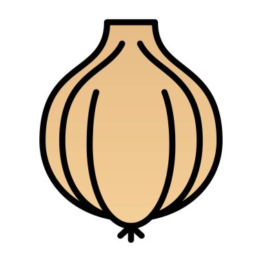  Sarımsak vektör simgesi, illüstrasyon 