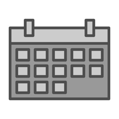 Takvim simgesi, vektör çizimi