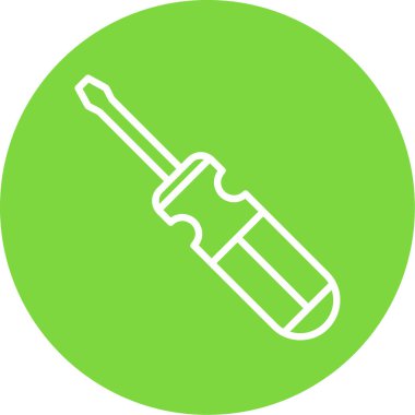 tornavida aracı simge vektör illüstrasyon tasarımı