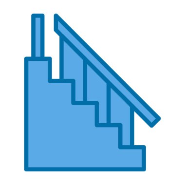 merdiven vektör düz simgesi 