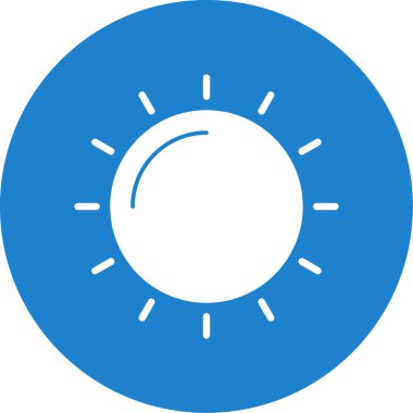 Güneş Simgesi Vektör illüstrasyonu 