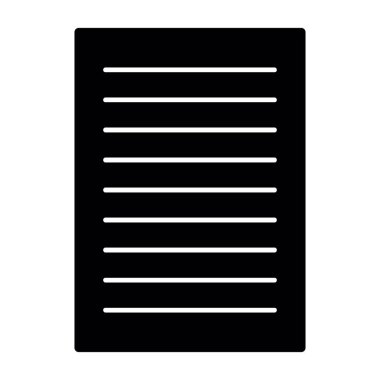 belge simgesi, vektör illüstrasyonu basit tasarım