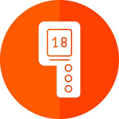 Tek izole edilmiş simgenin vektör illüstrasyonu