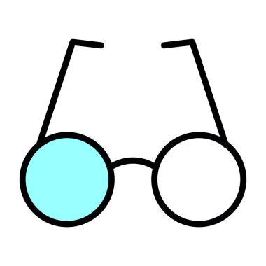 gözlük simgesi, vektör illüstrasyonu 