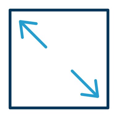 İlkel kümeden ok sağ simgesi. mavi kobalt arkaplan üzerinde mavi renk, yuvarlak beyaz arkaplan üzerinde açılar bu düz izole biçim sembolü.