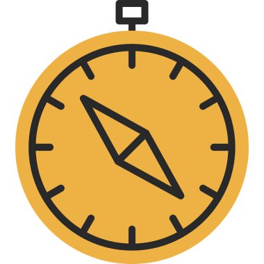 vector illustration of Compass modern icon            