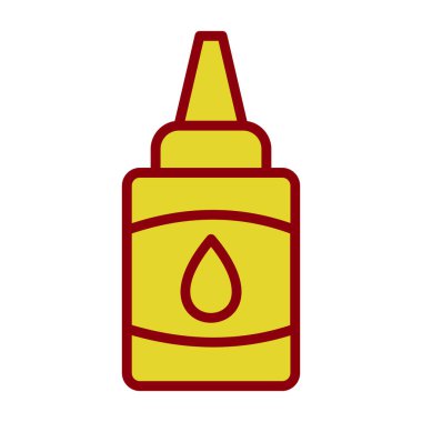 Yapıştırıcı web simgesi, basit vektör illüstrasyonu