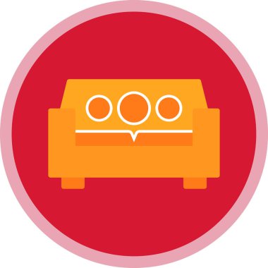Kanepe. Web simgesi basit tasarım