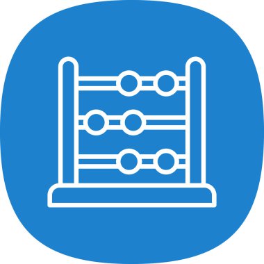abacus web simgesi vektör illüstrasyonu