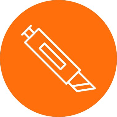 Cutter ağ simgesi vektör illüstrasyonu